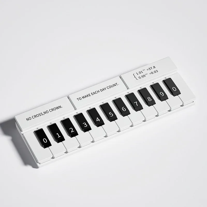 Light luxury piano pattern parking number plate, hidden night glow design car interior accessory