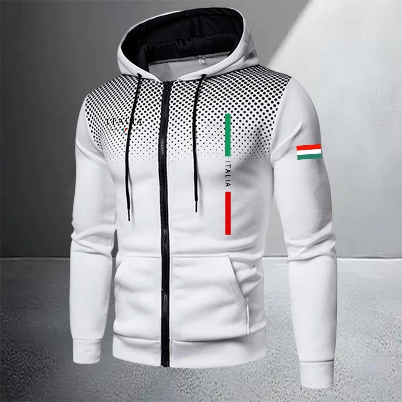 Men's Tracksuit Casual Zip Hooded Sweatshirt Coat Outdoors Sports Jogging Clothes AutumnWinter Single Mix and Match Jacket Pants view 6