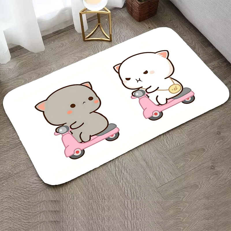 Home Decoration Peach Mochi Rug for Bedroom Mats Custom Non-slip Kitchen Mat Rugs Children Room Mat Welcome Deal Entrance Carpet