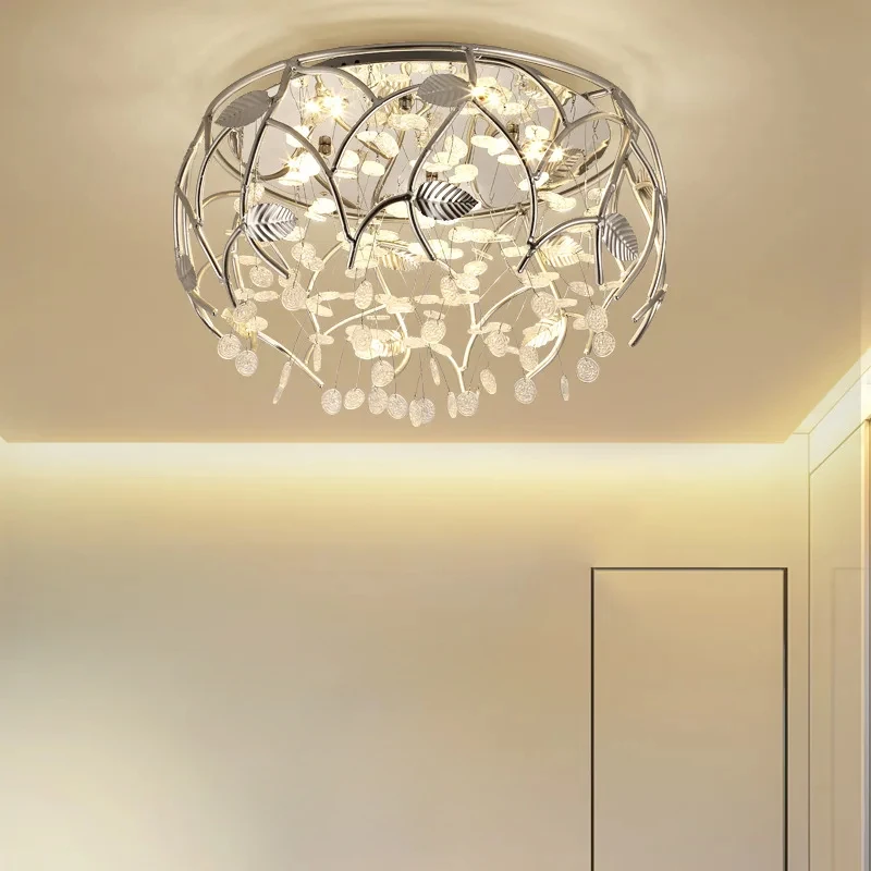 Lampe Circulaire Simple et Moderne avec Télécommande, Disque en Clip, Décoration Créative pour Salon et Chambre à Coucher