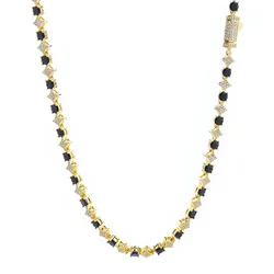 Bling Iced Out Star Tennis Chain Hip Hop Jewelry 5A CZ Diamond Black White Necklace for Women Best Couple Gift
