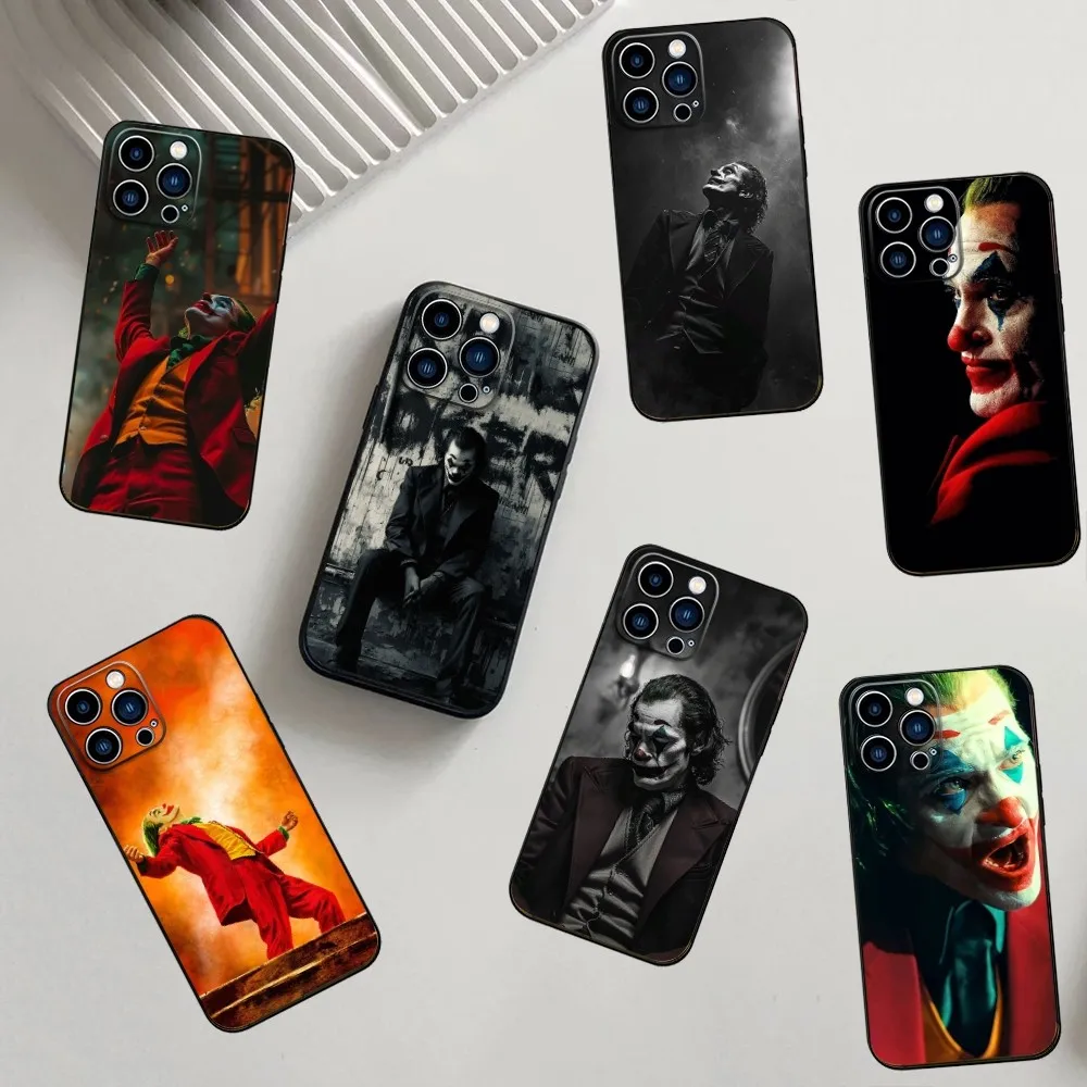 Cool J-Joker Phone Case For iPhone 16,15,14,13,12,11,Pro,X,XS,Max,XR,Plus,Mini Soft Silicone Black Shockproof TPU