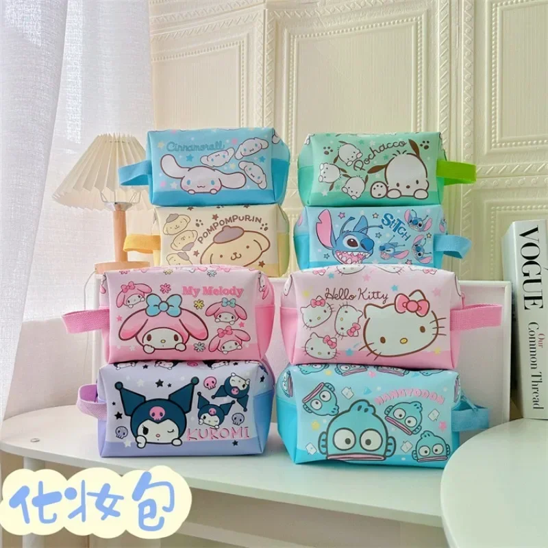 

Girl Heart Hello Kitty Kawaii Sanrio Anime Cinnamoroll Makeup Bag Cute Ins My Melody Cosmetics Storage Bag Gifts for Girls