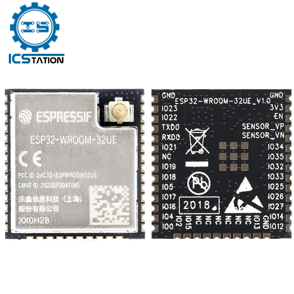 ESP32-WROOM-32UE WiFi Wireless Bluetooth-Compatible MCU Module 16MB Flash Dual Core Low Power 32 Bit Board for IoT Application