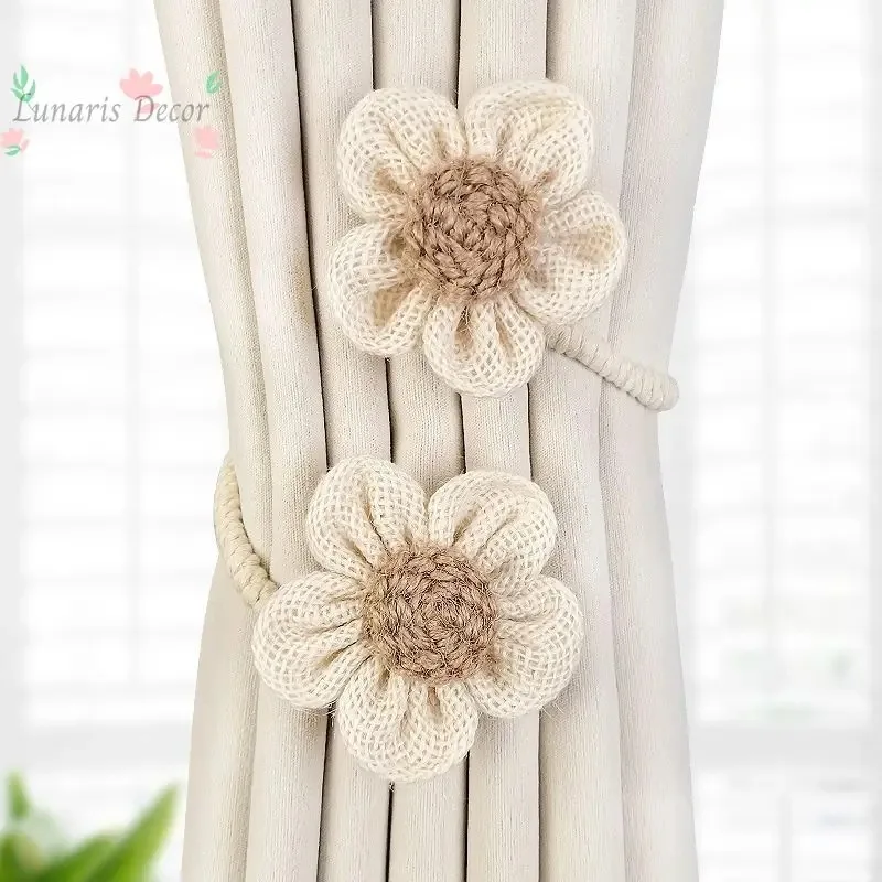 Curtain straps Light luxury high-end straps Tie straps Pendant creative cute flower storage rope