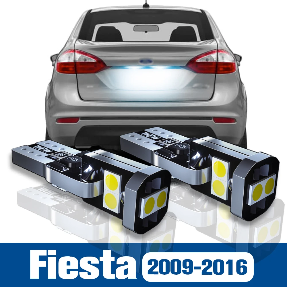 

2pcs LED License Plate Light Lamp Accessories Canbus For Ford Fiesta 6 2009 2010 2011 2012 2013 2014 2015 2016