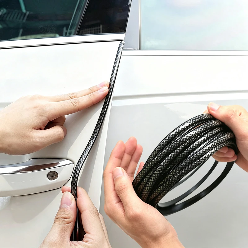 Car Bright Surface Anti-Collision Strip Hidden Anti-CollisionProtection Strip Plating Door Adhesive Strip Door Protection Strip