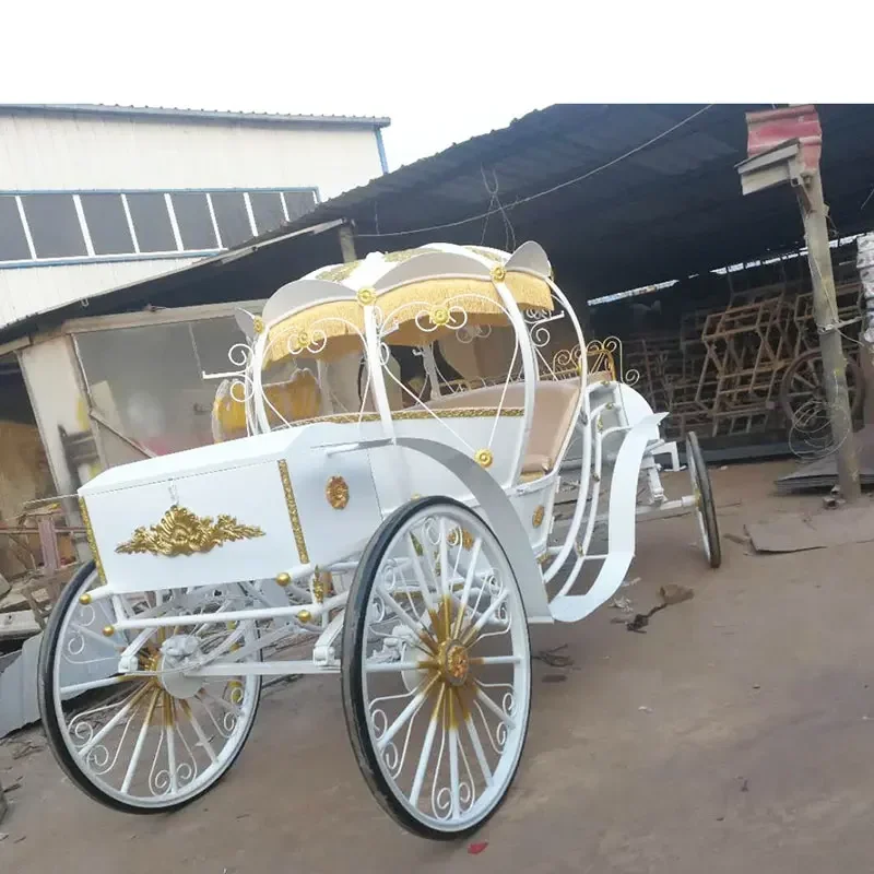 الحديد المطاوع اليقطين النقل الزفاف الأميرة سيارة الفيلم والتلفزيون الدعائم زخرفة عيد الميلاد لمشاهدة معالم المدينة جولة حافلة أربع عجلات