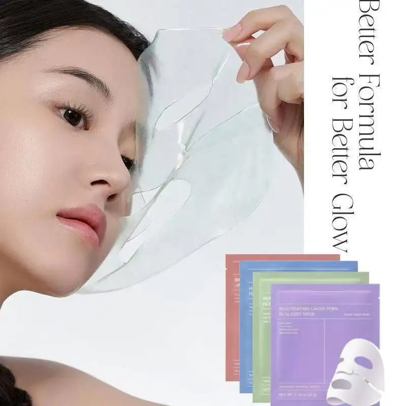 Mascarilla de hidrogel 8 SebumOConto TenIsh Care coreano SkncareStocking StuffersTeen durante la noche refrescante mar Kelp Reaeep mascarilla facial