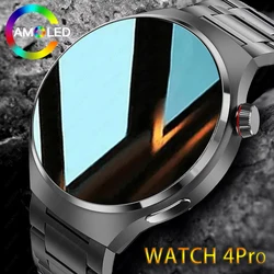 For Huawei Xiaomi NFC Smart Watch Men Watch 4 Pro AMOLED HD Screen Heart Rate Bluetooth Call IP68 Waterproof SmartWatch 2025 New