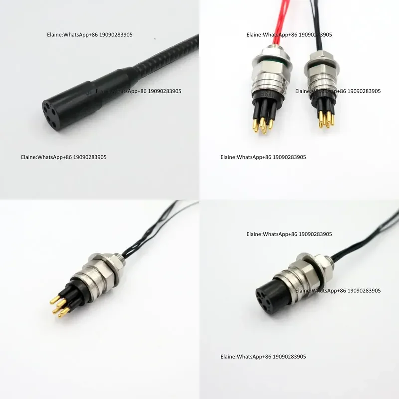 Round Small 4-core Waterproof Connector, Each Core 5A, with a Compressive Strength of 6000 Meters