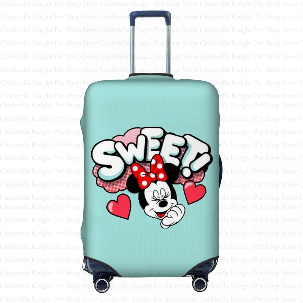 Custodia protettiva da viaggio per bagagli divertenti da viaggio per le vacanze Custodia per bagagli modello Disney Mickey Minnie da 18-32 pollici