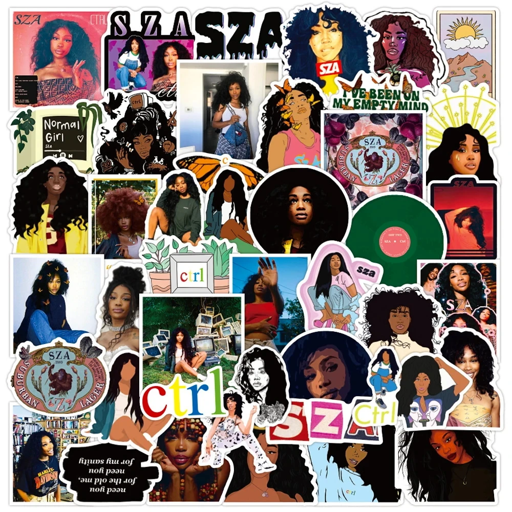 

10/30/50PCS Singer SZA Graffiti Stickers Classic Toy Fridge Luggage Waterproof Skateboard Guitar DIY Cool Decals Kids Sticker 1