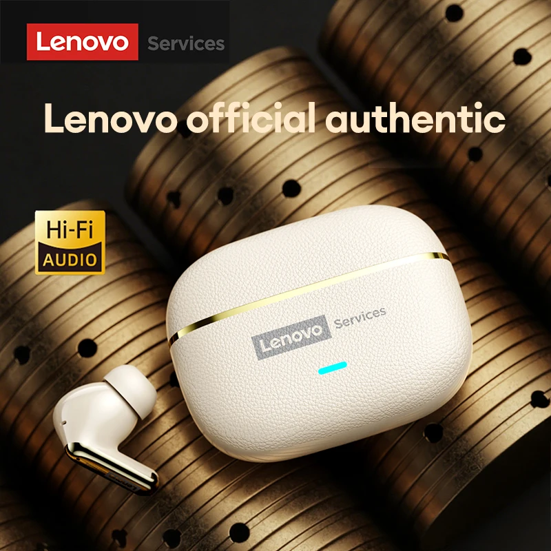 لينوفو LE208 سماعة لاسلكية تعمل بالبلوتوث 6.0 سماعات جلدية HiFi ضياع الصوت الحد من الضوضاء سماعة الكمون المنخفض سماعات أذن للألعاب