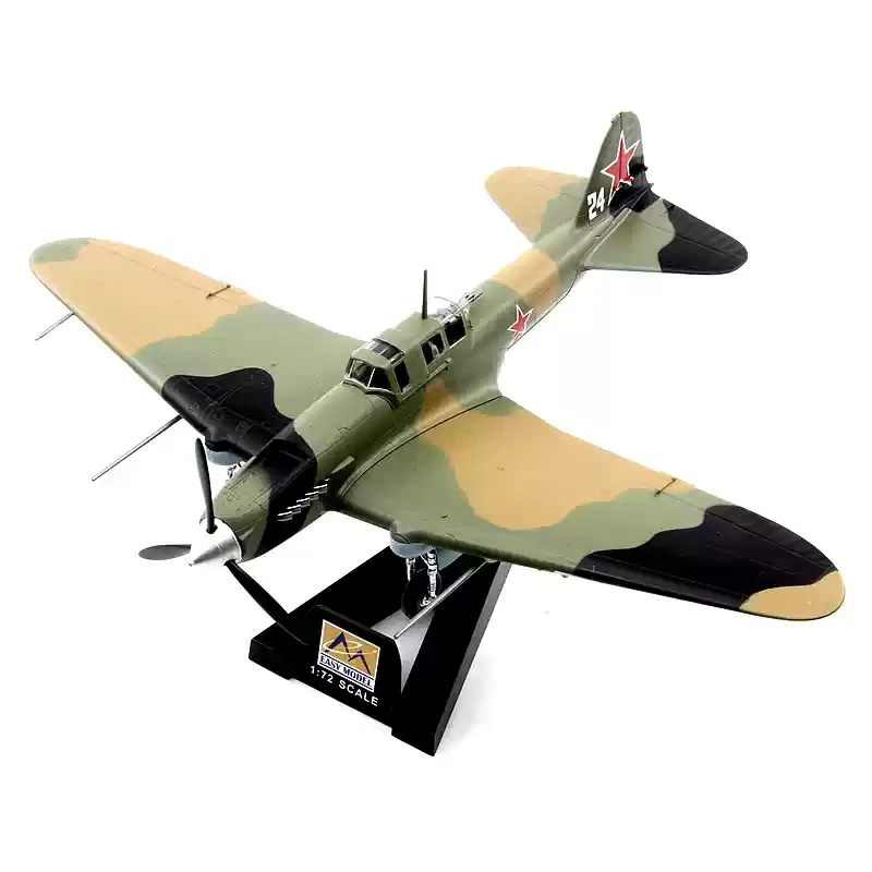 Modèle d'avion en alliage Trumpeter soviétique Il IL-2M3 modèle de chasse 36410/36412/36413 Luftwaffe de la seconde guerre mondiale FW190 A-5 combattant 1/72