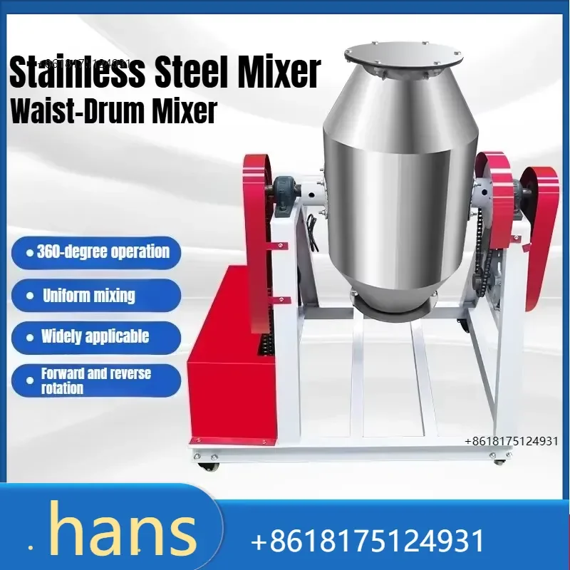 2026 Factory Direct Sales Stainless Steel Powder Mixer Machine 50kg 300kg Drum Blender For Food Grain Detergent Lab Dry