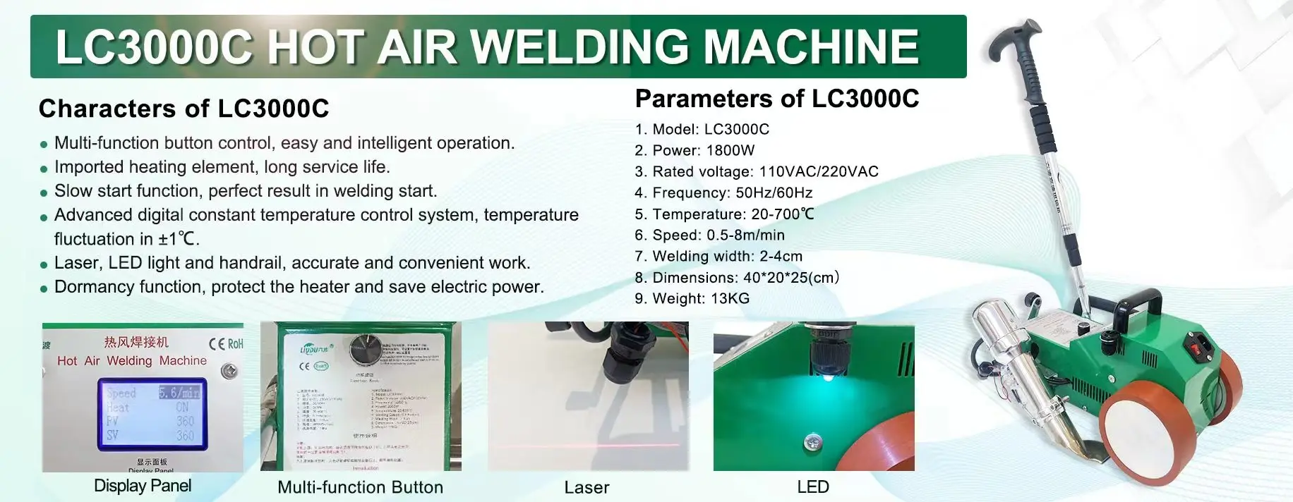 Hot air PVC plastic banner welder/ welding machine for sale