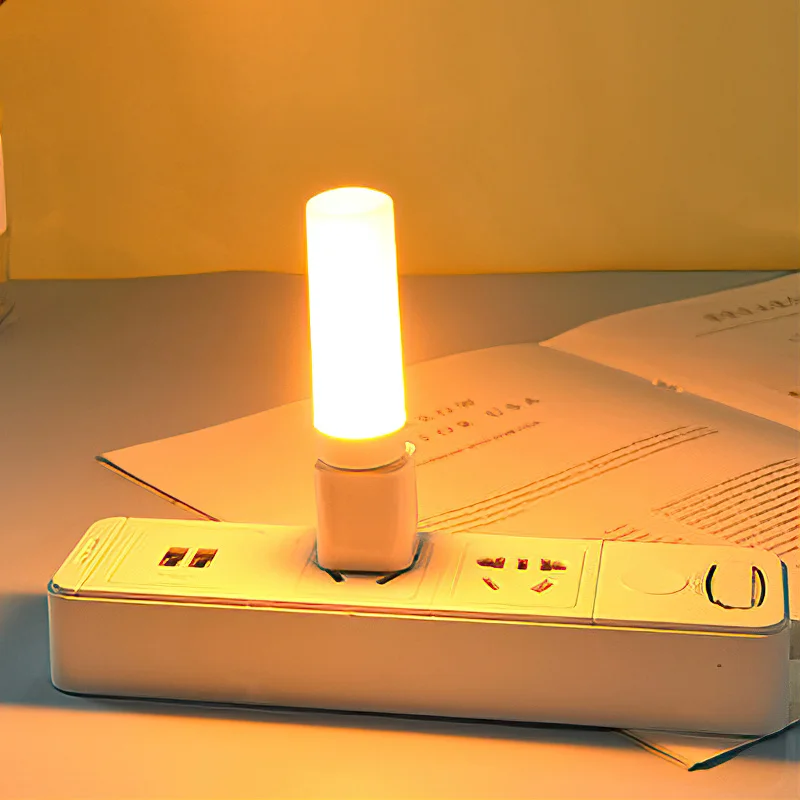 Mini USB Candle Light Simulation Flame Candle Computer Mobile Power Charging Indoor Atmosphere Lighting Eye Protection Light