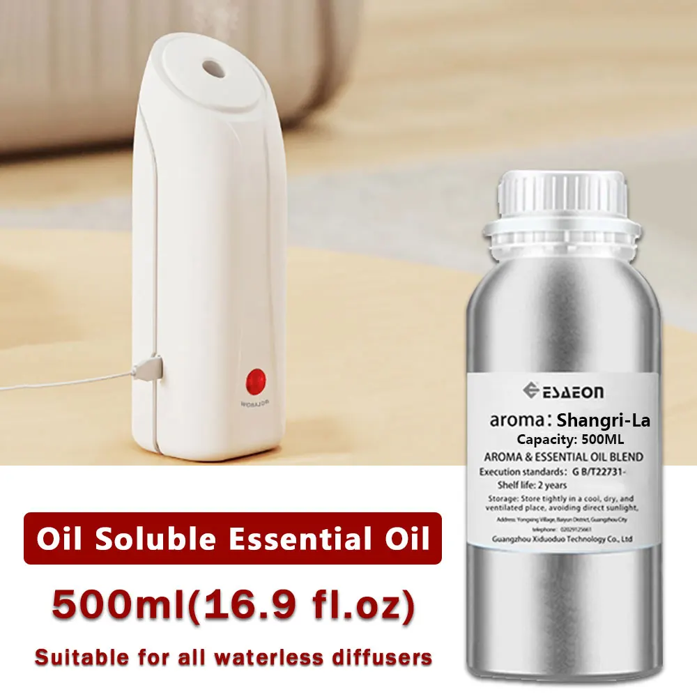 ESAEON 500ml (16.9 fl.oz) Aceites Esenciales Miss Coco/Cedar/Shangri-La - Para Máquina de Aromaterapia y Difusor de Dos Fluidos