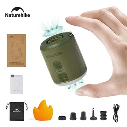 Naturehike Multi-function Air Pump Mini Portable Fast Charge Hiking Light Outdoor Mat Pillow For Inflatable Travel Camping Pump