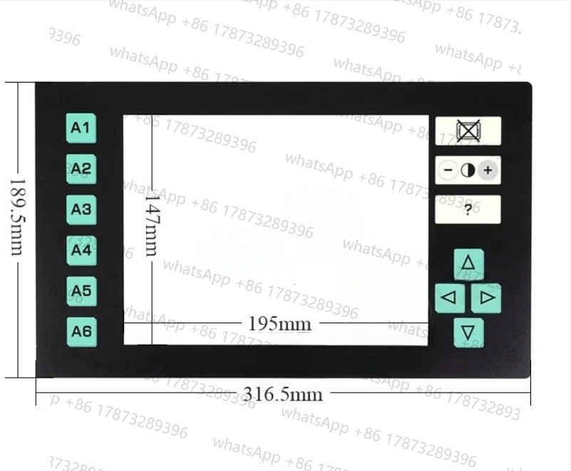 Para STAUBLI JC5 33V Panel de pantalla táctil digitalizador de cristal para STAUBLI JC5 33V pantalla táctil y película protectora de superposición frontal