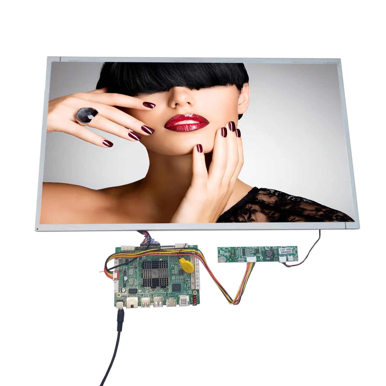 

P215HVN01 AUO 21.5 inch resolution 1920x1080 lcd screen with ys-m8 android board input LVDS speaker output