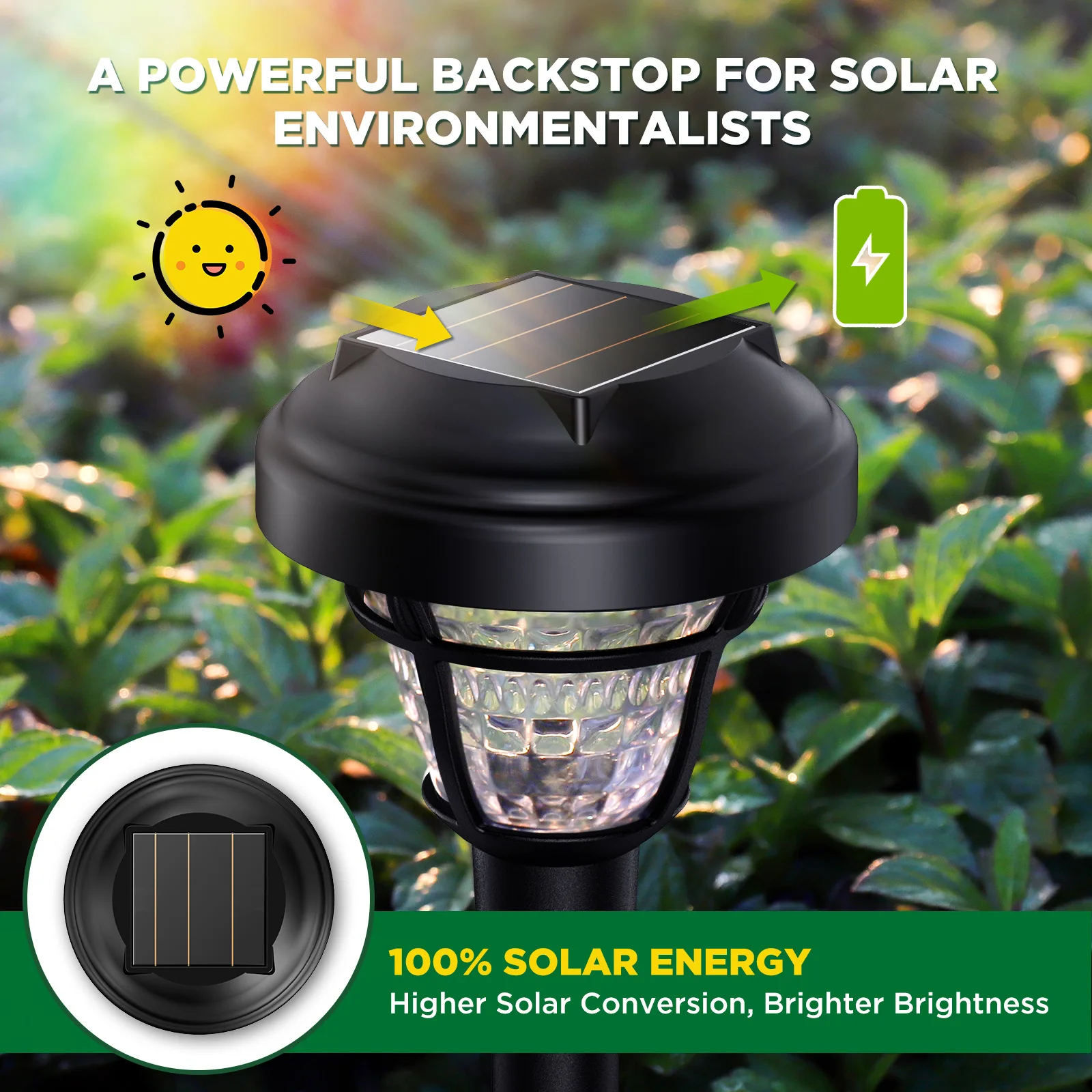 Solar Lawn Lights, Solar Projection Lights for Yard, Entrance, Garage, Home Use, Outdoor Garden, with Dynamic Light Effects
