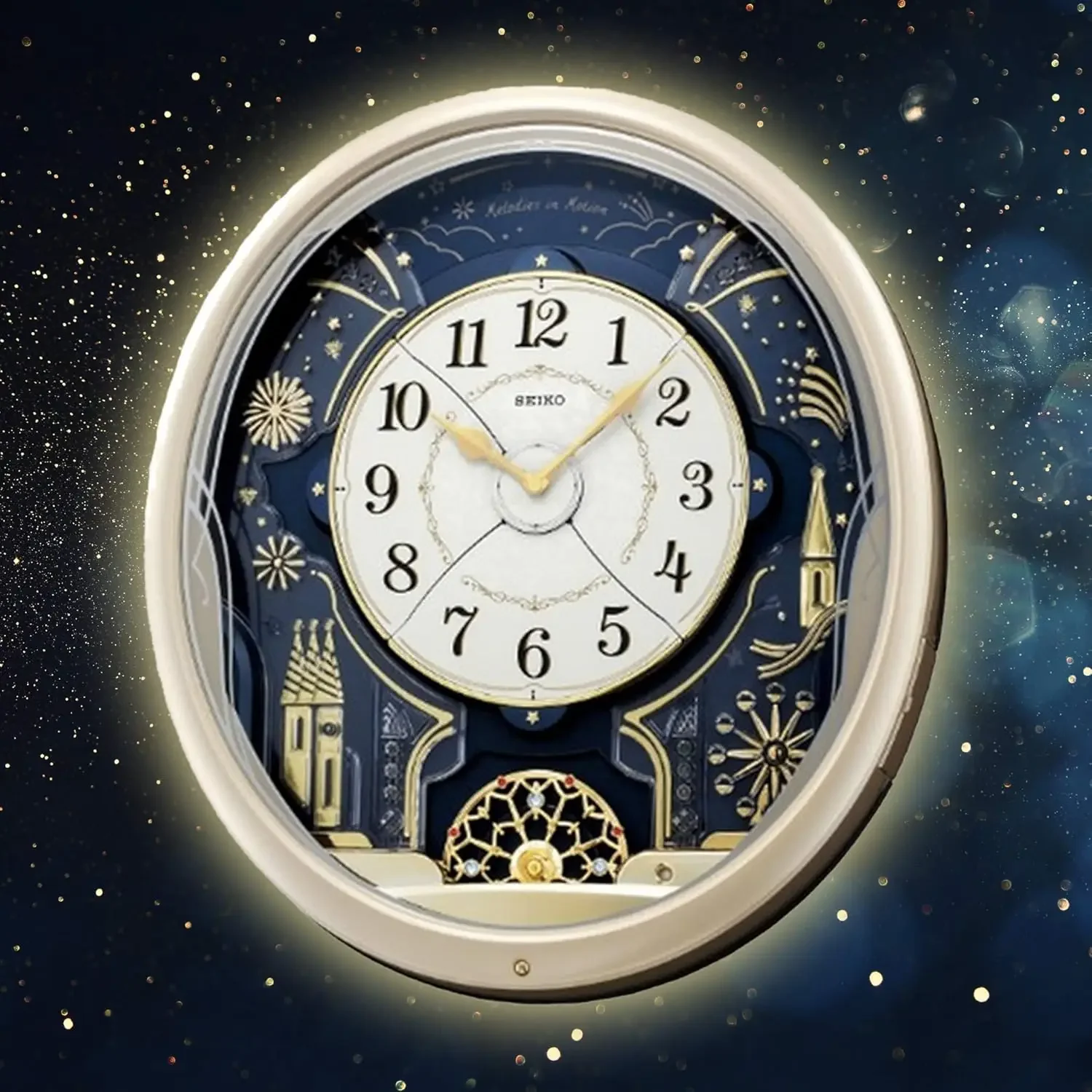 HOT SELLIG QUALITY Melodies In Motion Wall Clock, Starry Night