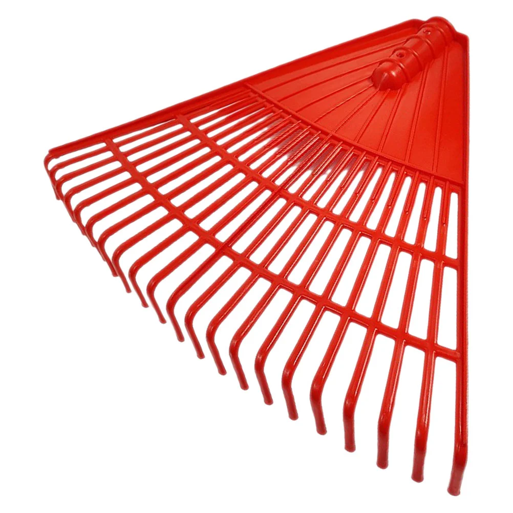 

Artificial Grass Rake Yard Garden Leaf Rakes for Lawns Heavy Duty Replacement Head Lightweight Shrub Red Hand Tool