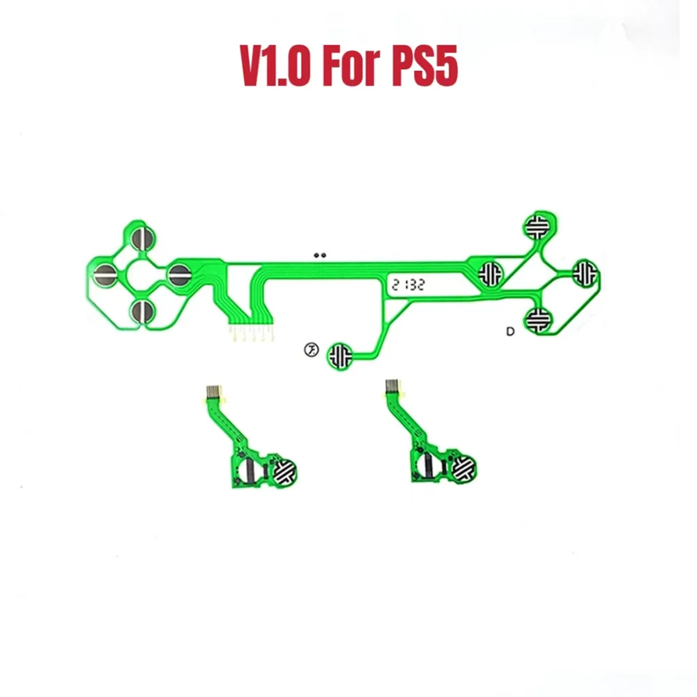 1 peça de substituição original para ps5 película condutora v1.0 2.0 3.0 game pad controlador botão cabo flexível fita v1 v2 v3