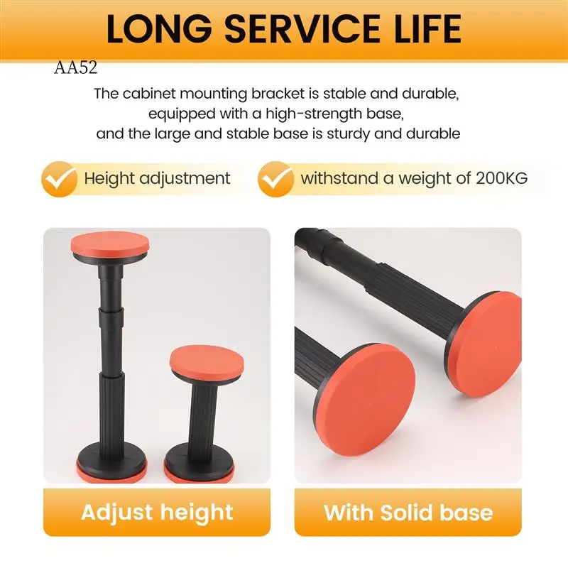 

AS-Single Socket Round Heads Support Bathroom Cabinet Installation Load Bearing Adjustable Lifting And Fixing Tool