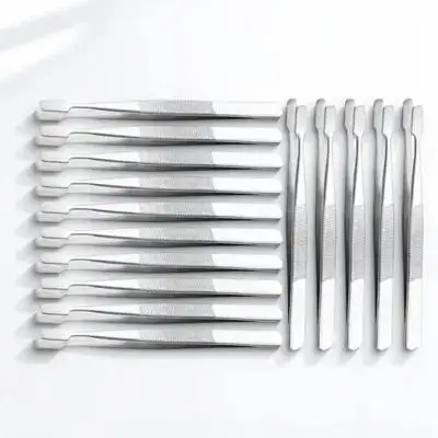 

15pcs False Eyelash Tweezers Stainless Steel Long Eyebrow Photo Tweezers Philately Stamps Collector Tools Crafting Supplies