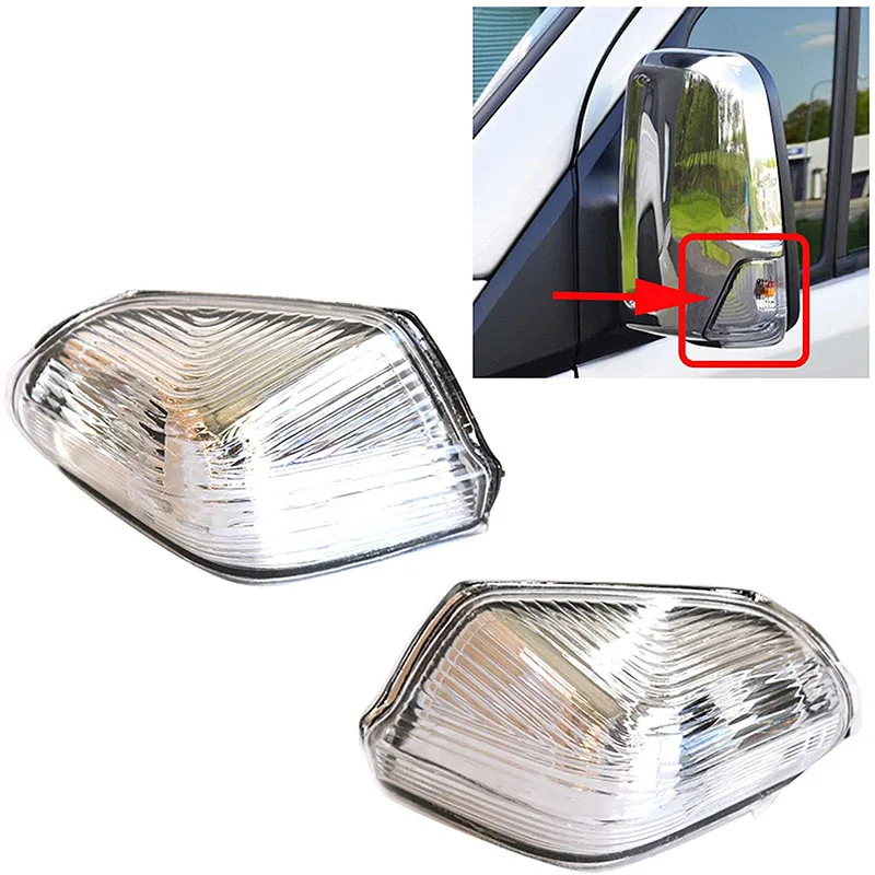 Car Rearview Mirror Turn Signal Lights Reversing Indicator Lamp Lens Housing for Mercedes Benz Sprinter W906 for VW Crafter