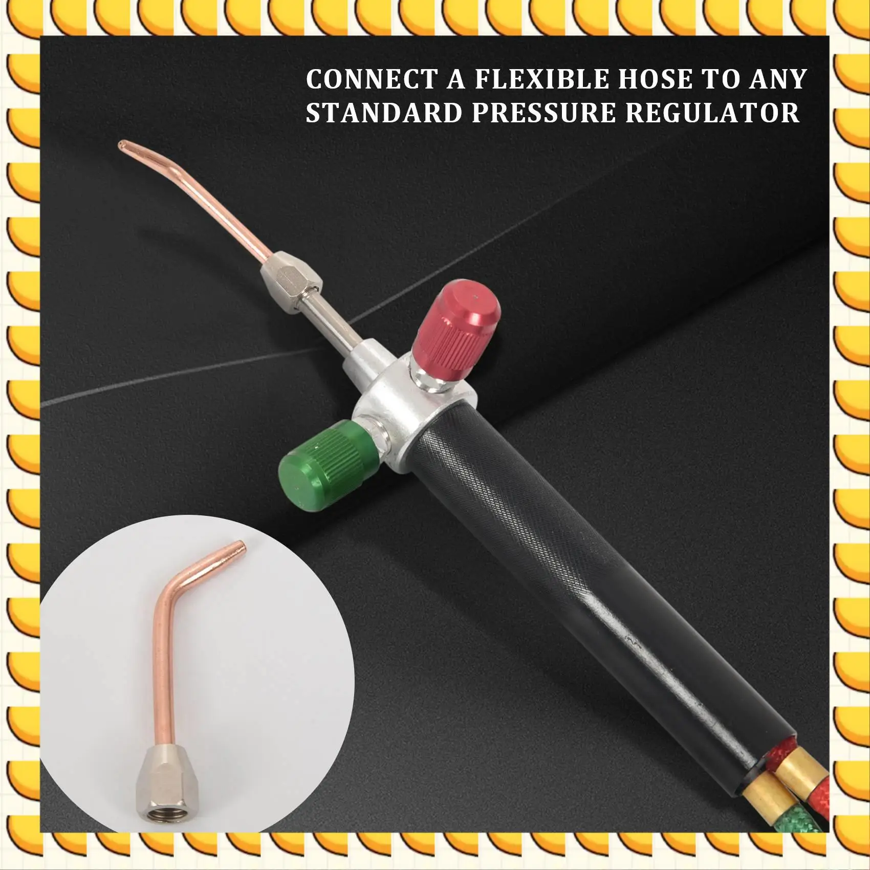 

BAAU Micro-Gas Torch Mini Gas Little Torch Welding Soldering Kit With 5 Tips Welding Soldering Gun Flexible Hosed For Small Inst