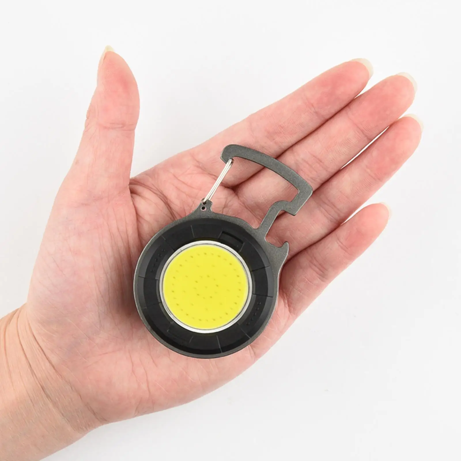 Small COB flashlights, LED Keychain Torch Portable Bright Rechargeable Magnetic Lightweight Running Camping Fishing