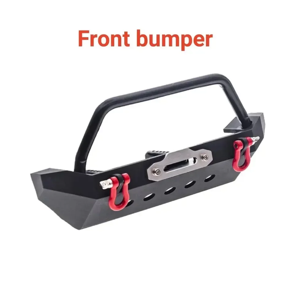 Metal Front Rear Bumper with Tow Hook Defender for 1/10 RC Crawler Axial SCX10 90046 SCX10 III AXI03007 Trxs TRX4