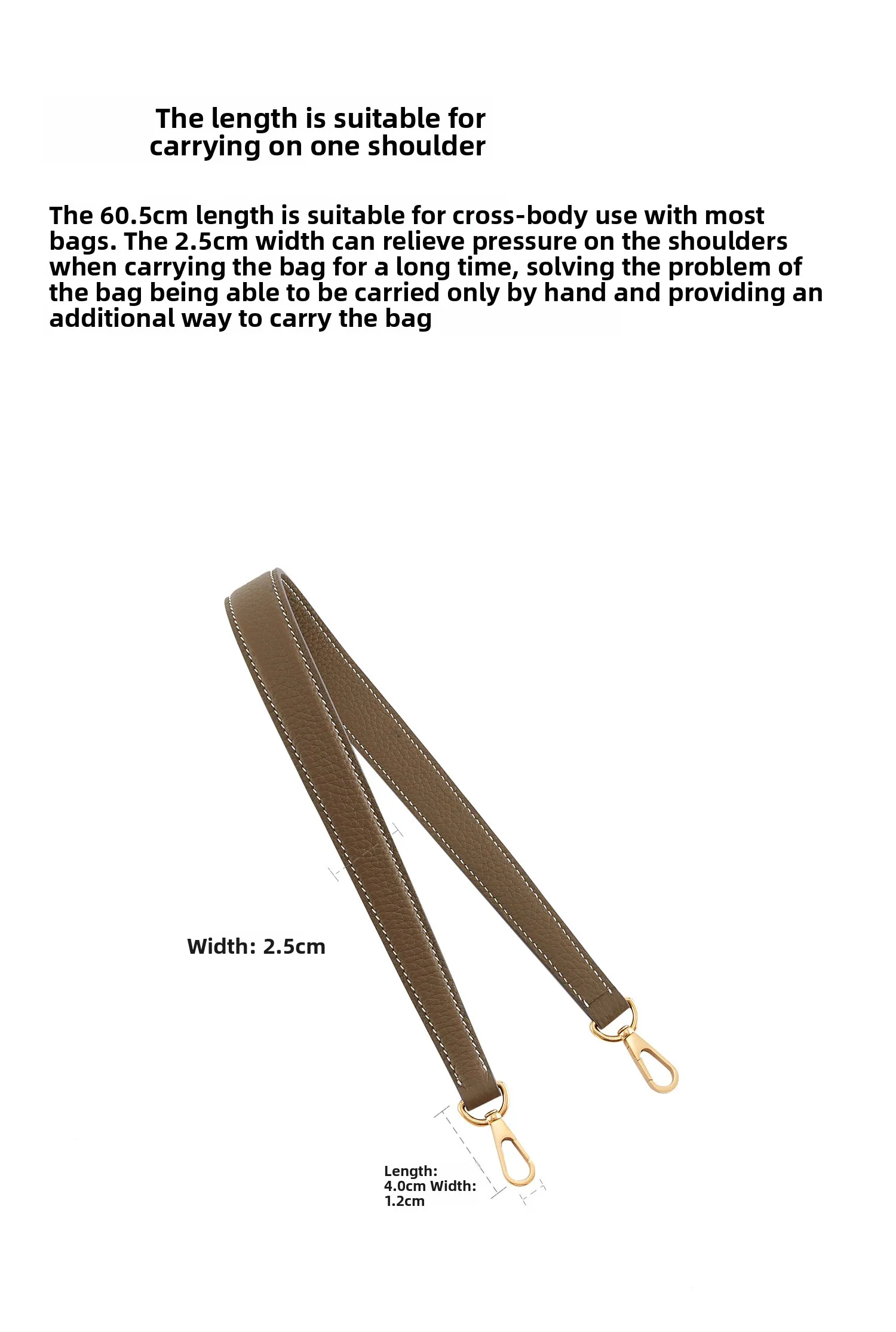 Leather Replacement Crossbody Bag Strap For Evelyne 23 29 Durable Fashion Good Quality Bag Modification Bag Accessories
