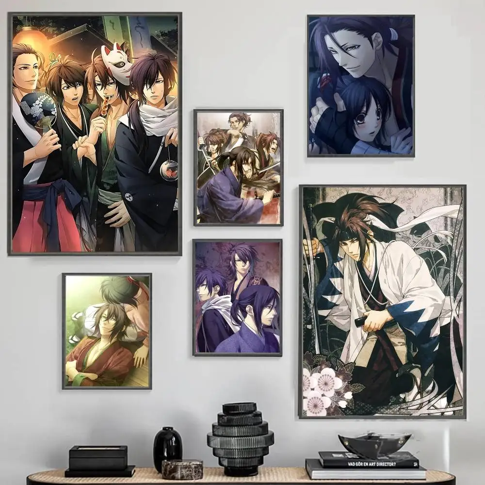 

Anime Hakuoki Cartoon Poster Home Decor Poster Paper Print For Living Room Bedroom Entryway Bar Cafe Wall Art Painting