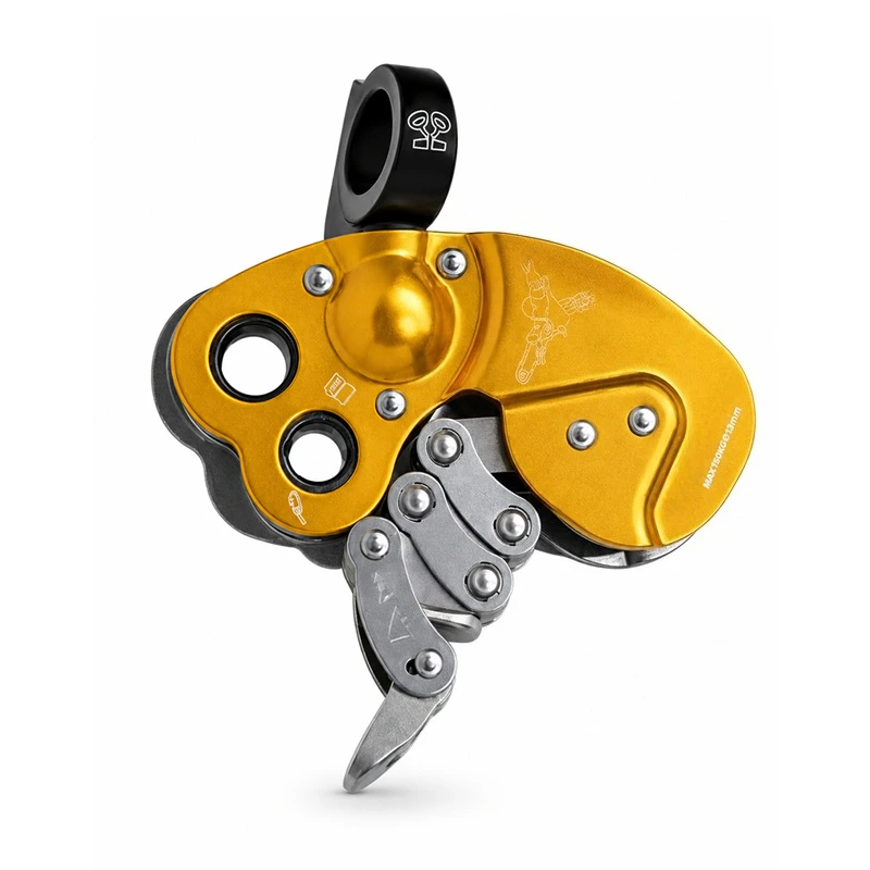 Mechanical Prusik Pulley Rope Grab, Labor‑Saving Lifting Tool for Tree Climbing Descending, Aerial Work & AC Install
