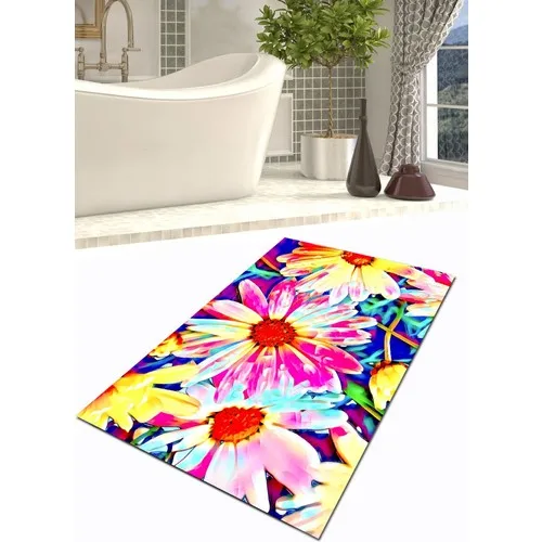 Ardizayn Rainbow 70x120 cm Slip-Resistant Not Peel Washable Leather Floor Bath Mat