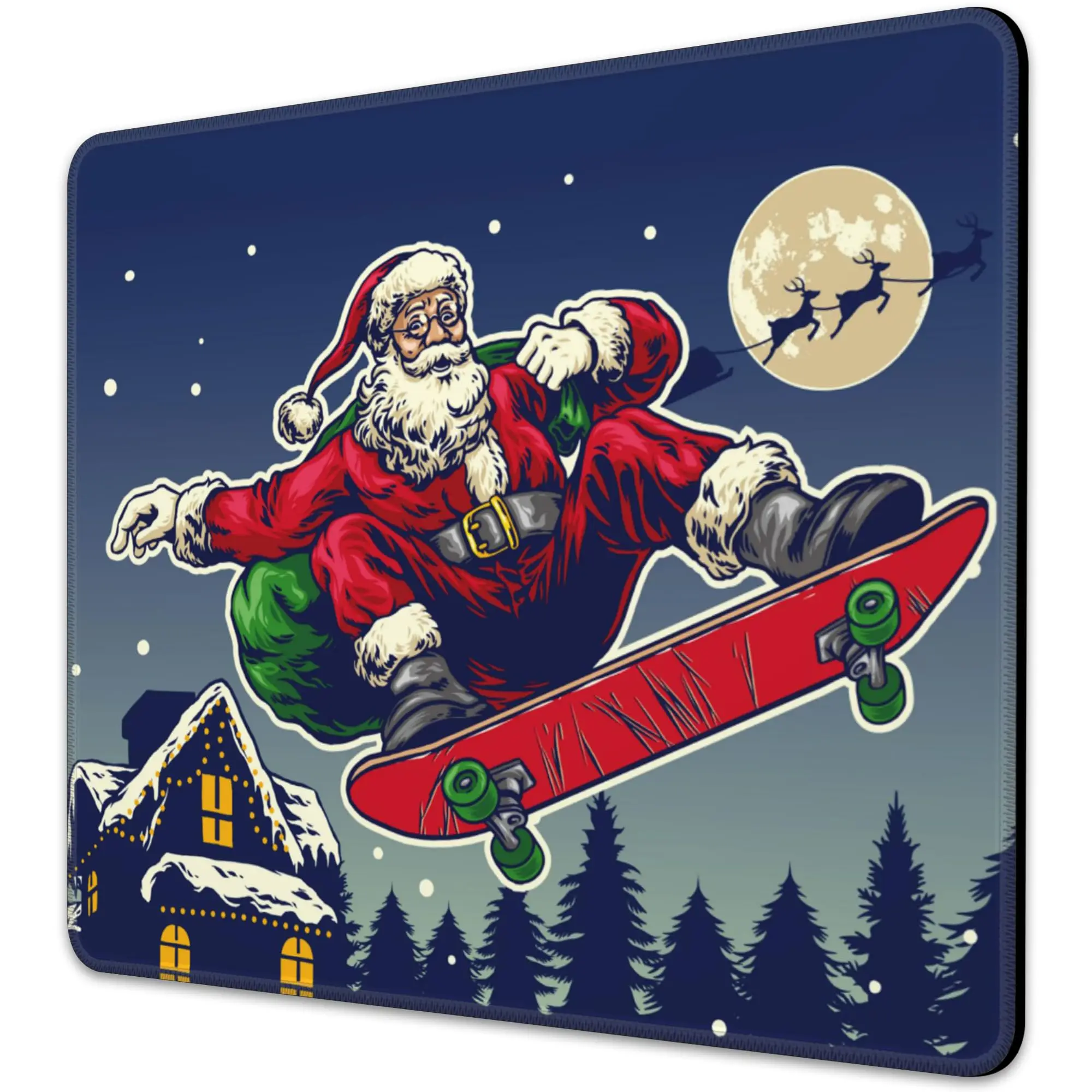 Hot-Selling Christmas Style Printing Square Mouse Pads Comfortable Gaming Mousepad Mouse Mat Keyboard Mats Desk Pad 22x18cm