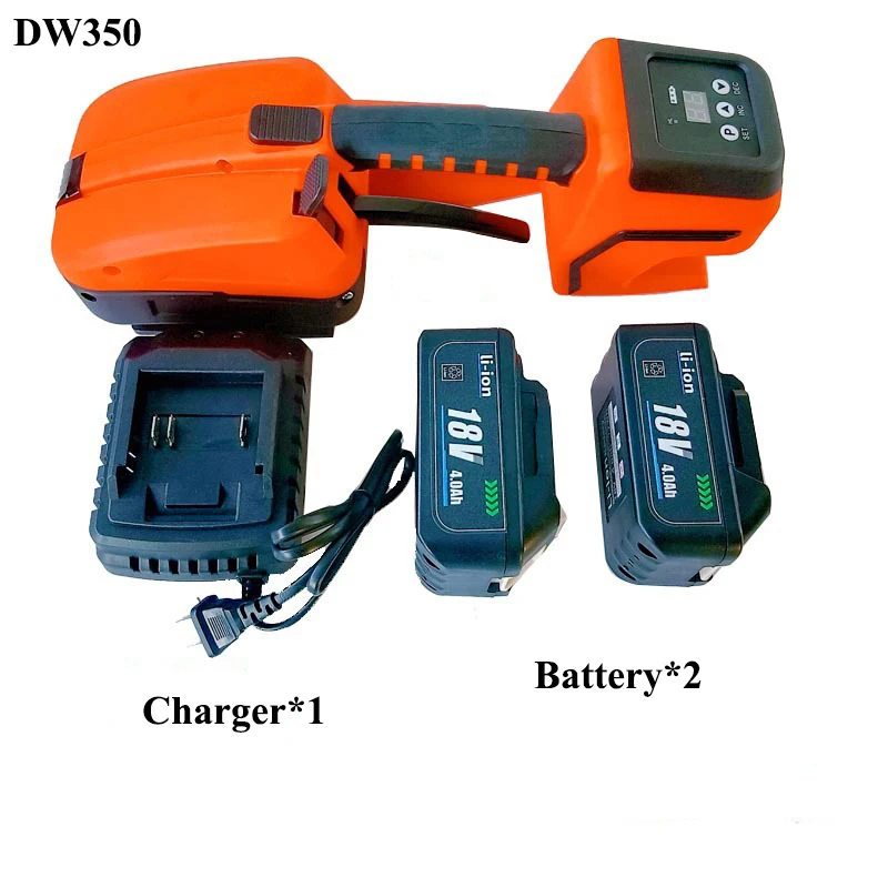 

Электрический стреппинг-инструмент DW350 для ПЭТ/ПП лент, портативный промышленный упаковочный инструмент, ручной термосварочный балер без пряжек, 13-16 мм