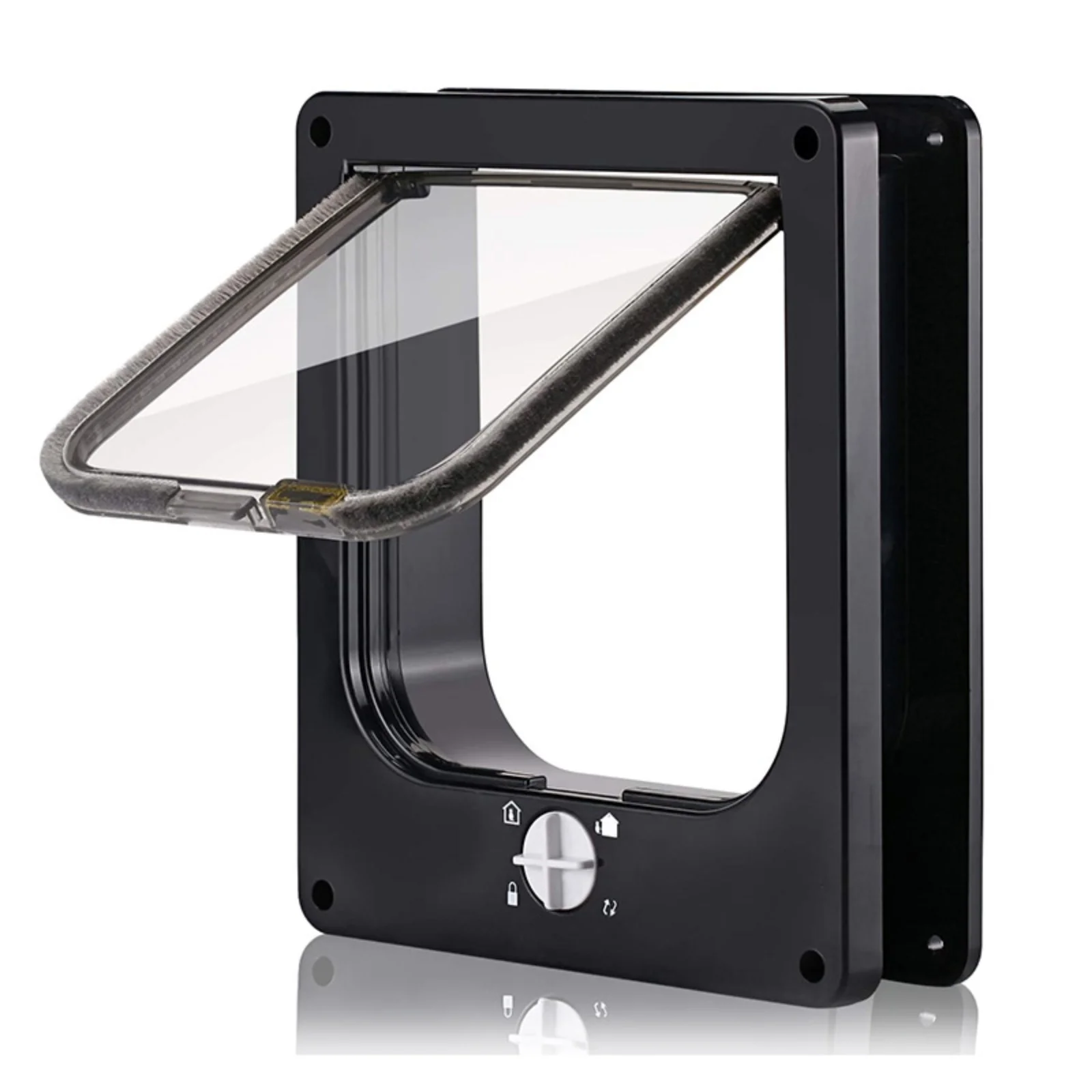 

Pet Supplies Cat Door Cat Hole Rotating Switch Direction-Controllable Pet Door Cat and Dog Kennel Cat Door with Entry/Exit