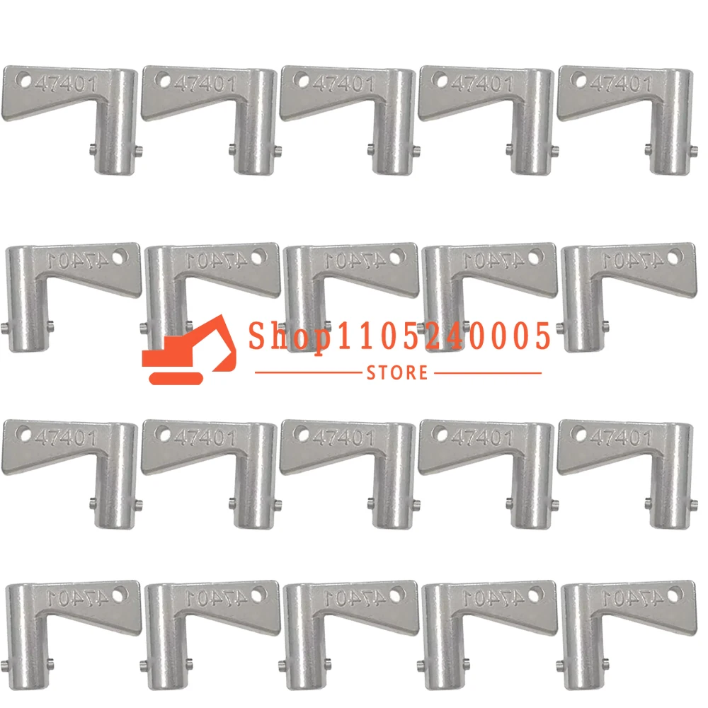 20/10/5/1Pcs Silver 701 47401 Battery Isolator Disconnect Keys Parts Fit for Excavator Backhoe Loader New