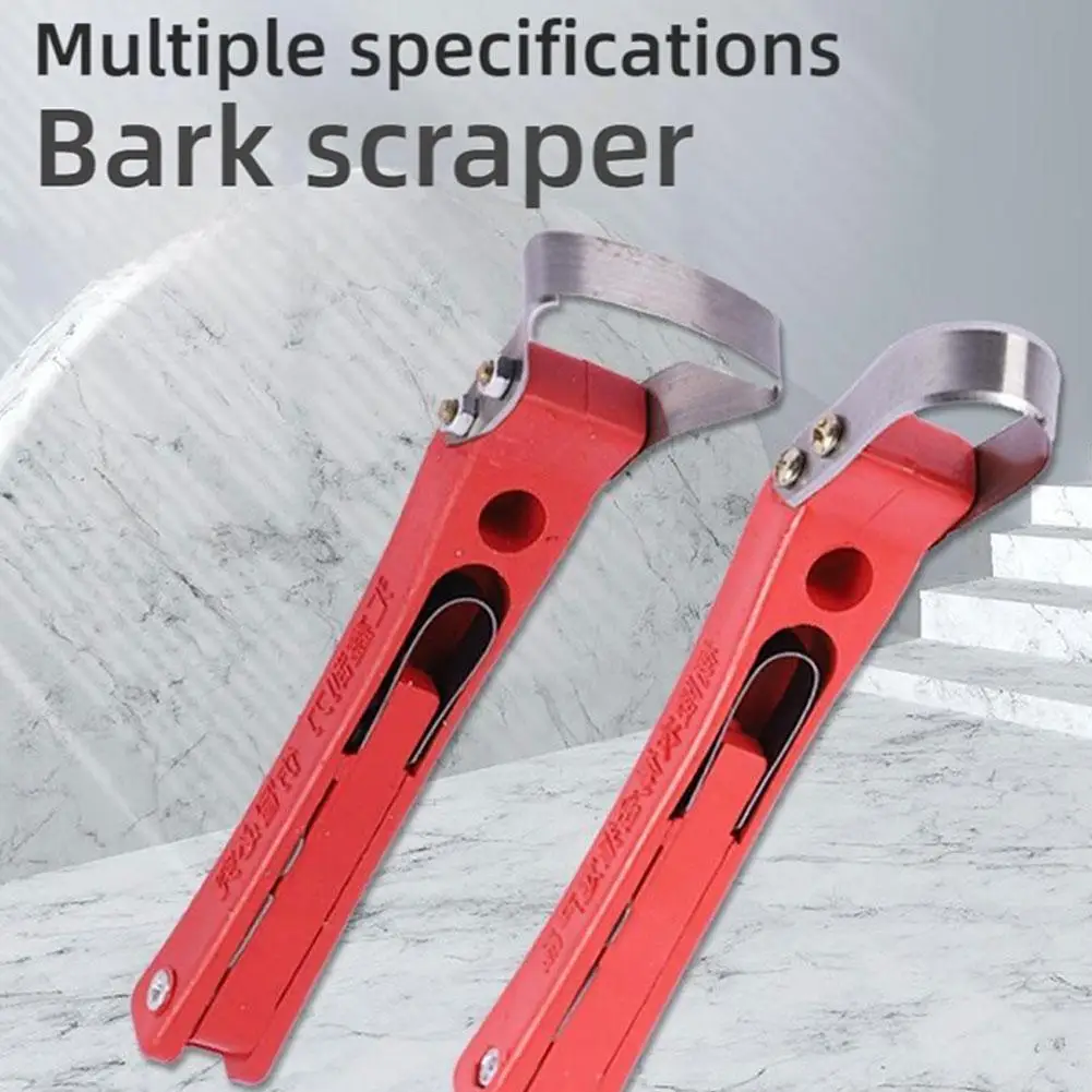 High-Carbon Steel Bark Peeler Scraping Tool for Garden Orchard Grafting Girdling Log Debarking Woodworking Hand Tools