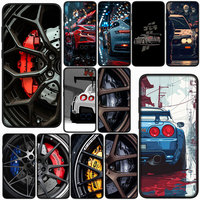 Supercar Super Car Wheel Calipers Taillights for OPPO A80 A40 A60 A38 A79 A15 A16 A17 A58 A78 A94 A95 A57 A96 A74 A53 Phone Case