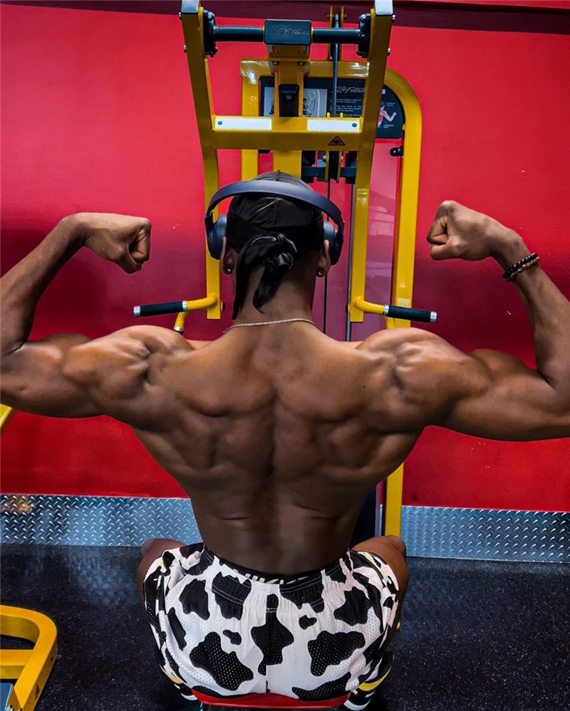 Summer Men's INAKA IP Leopard Print Mesh Shorts Elastic Waist Drawstring Breathable Quick Dry Gym Workout Fitness Casual Pants