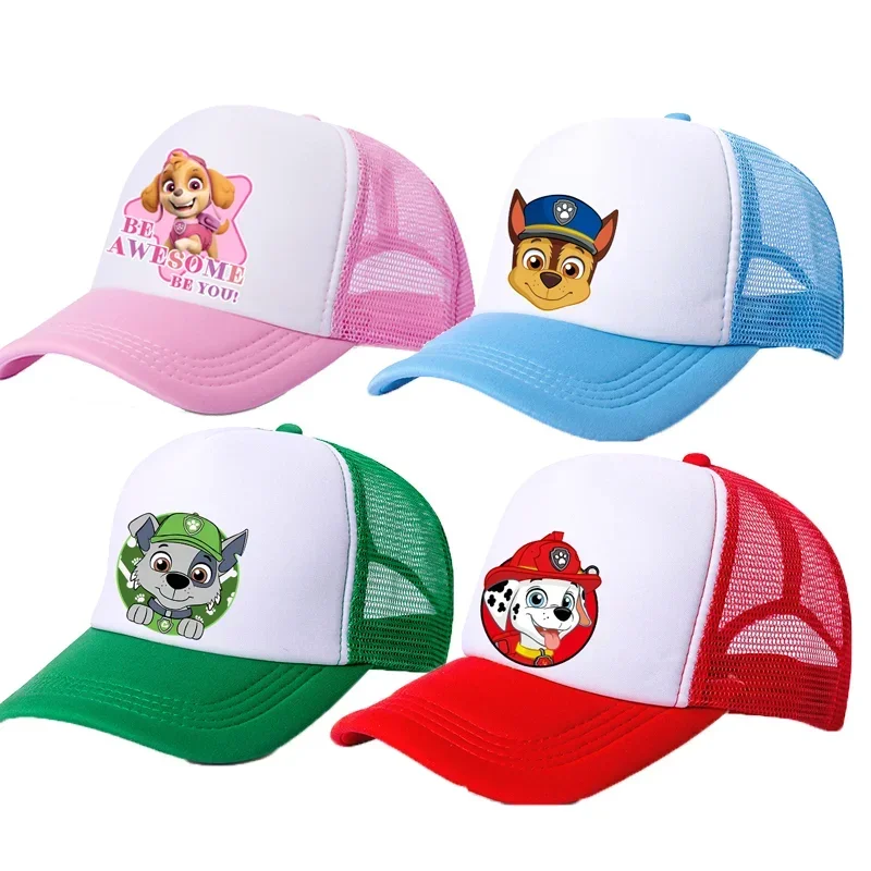 

Бейсбольная кепка Paw Patrol Shade Chase Skye Периферийные шляпы от солнца для грузовика Регулируемая универсальная повседневная кепка для взрослых с героями мультфильмов для мальчиков и девочек
