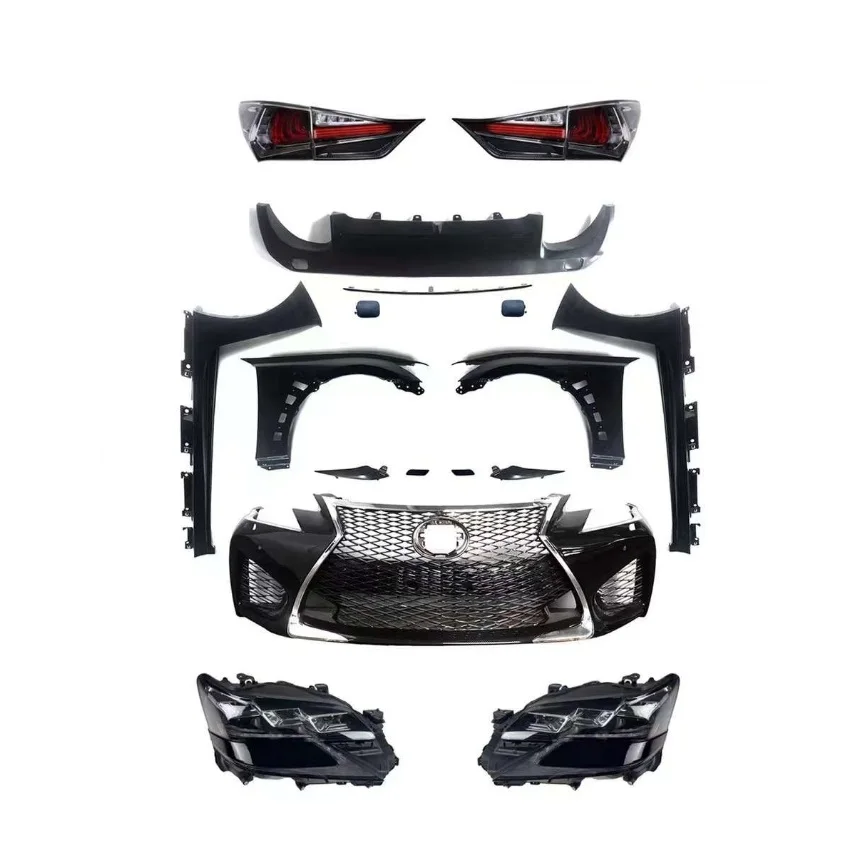 Car Accessories Facelift Front Rear Bumper For Lexus 13-15 GS To 16 GS-F Bodykit