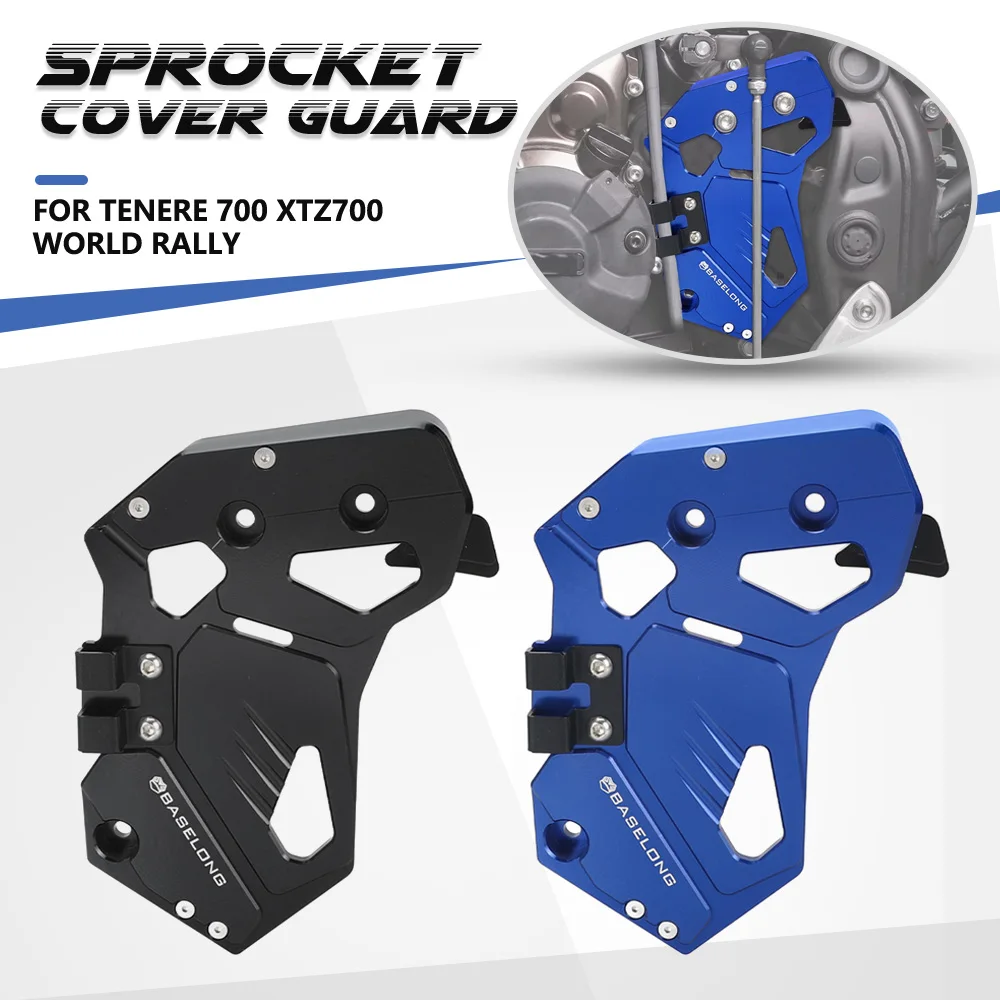

Tenere700 2019-2024 Motorcycle Front Sprocket Cover Case Saver Protector Chain Guard For Yamaha Tenere 700 XTZ700 World Rally